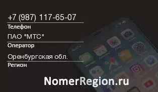 Кто звонил с 9871176507 - регион и оператор